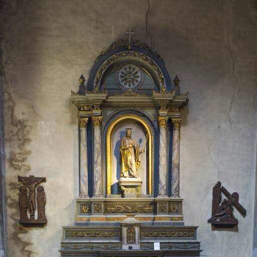 pühamu, altar, kuld, kuju, seinal Thomas Jurkowski (Kamell)