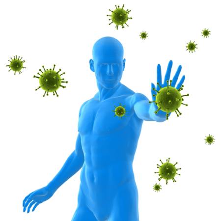 viirus, immuunsus, sinine, mees, haige, bakterid, roheline Sebastian Kaulitzki - Dreamstime