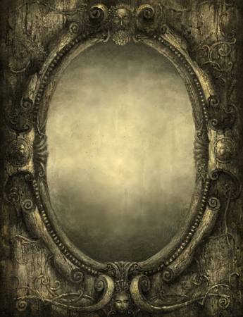 seina peegel, ovaalne, objekti Rainbowchaser - Dreamstime