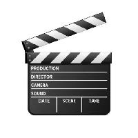 Pixwords Pildi pardal, tootmise, lavastaja, kaamera, kuupäeva, stseen, võta, must, valge Roberto1977 - Dreamstime