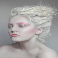 meik, roosa, juuksed, blond, naine Flexflex - Dreamstime
