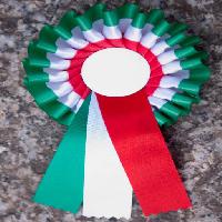 Pixwords Pildi lint, lipp, värvid, marmor, roheline, valge, punane, ümmargune Massimiliano Ferrarini (Maxferrarini)